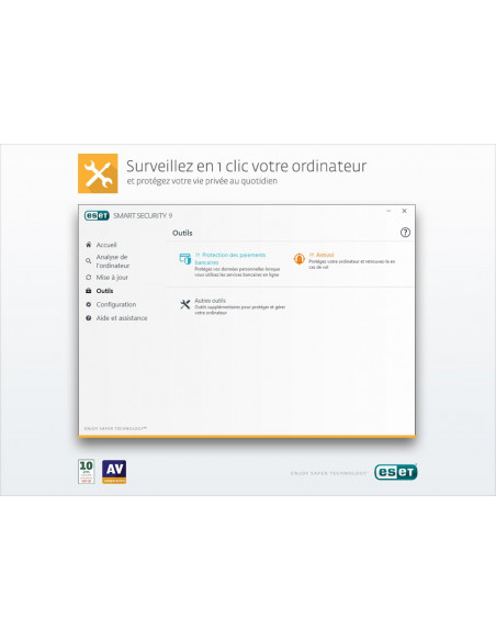 ESET Internet Security renouvellement version boite