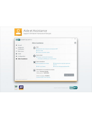 ESET Internet Security renouvellement version boite