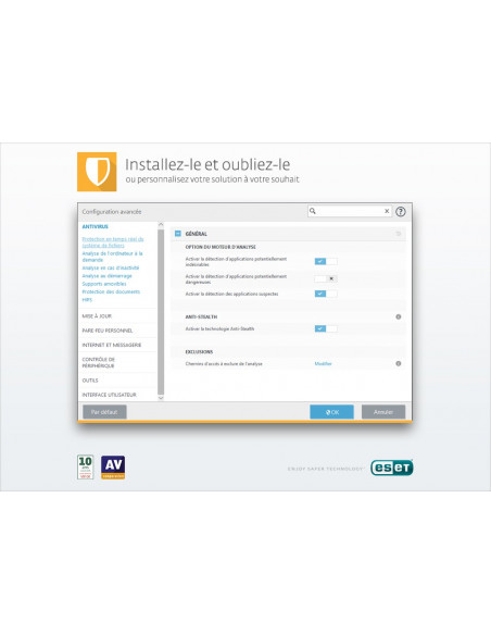 Boite retail ESET Multi-Device Security Pack à télécharger