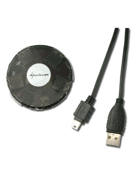 HUB USB 2.0 Externe Compact 4 Ports Design Noir 
